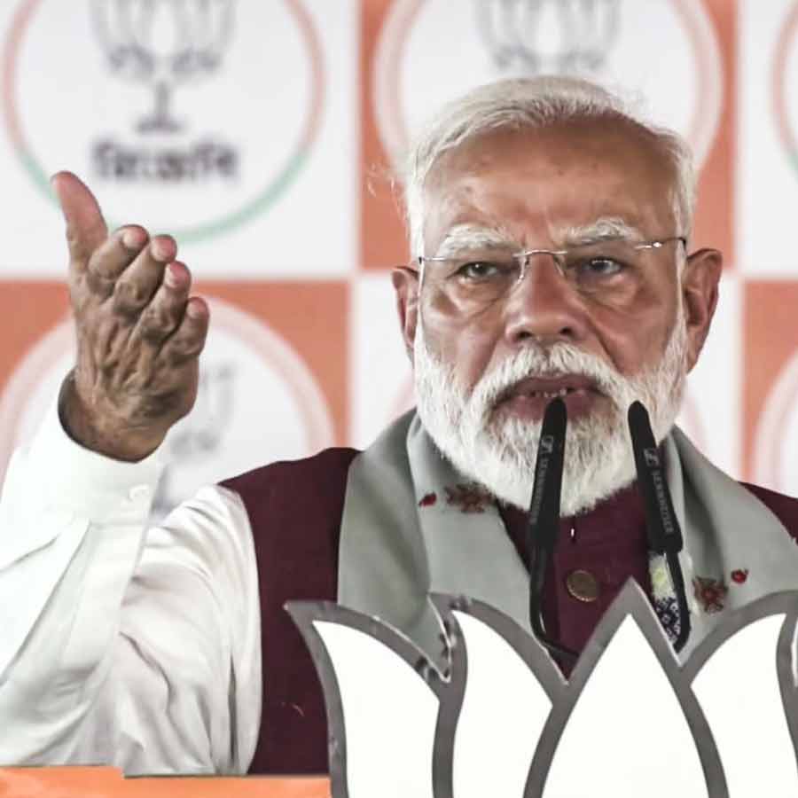 Prime Minister Narendra Modi’s election campaign in Mathurapur