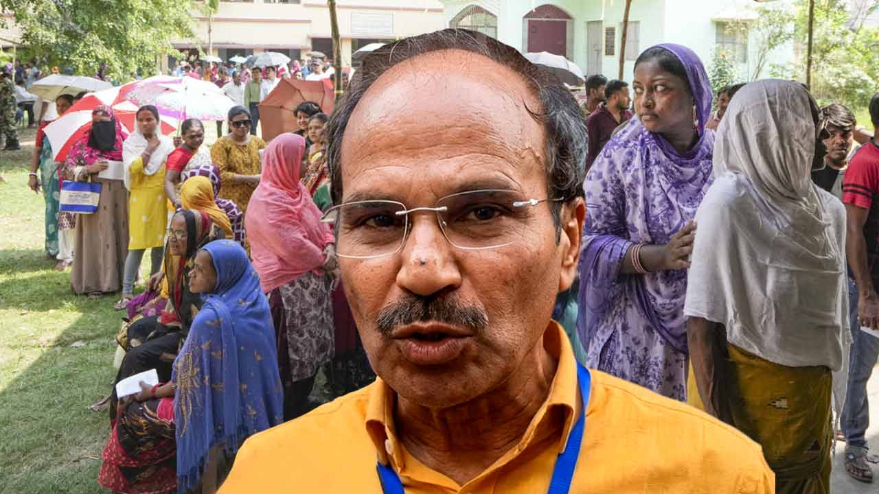 Adhir Chowdhury remained in a cool mood from the morning till the afternoon of the polling day, he complained against the police in the evening