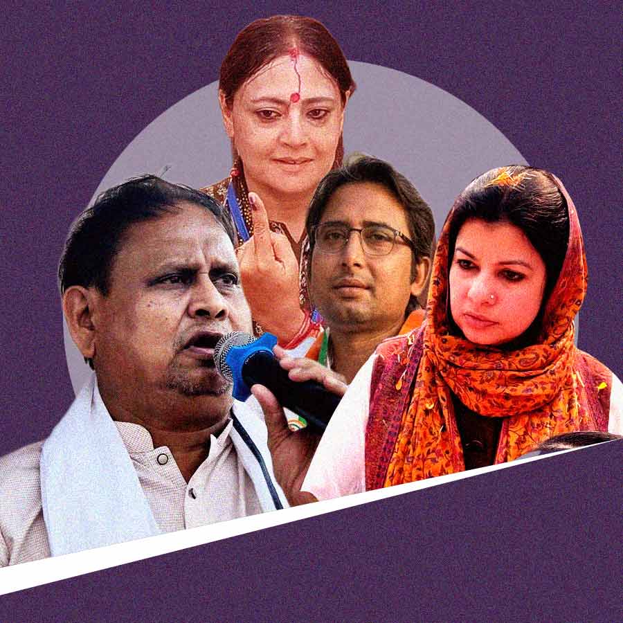 What did the key candidates do throughout the day on the first phase of voting