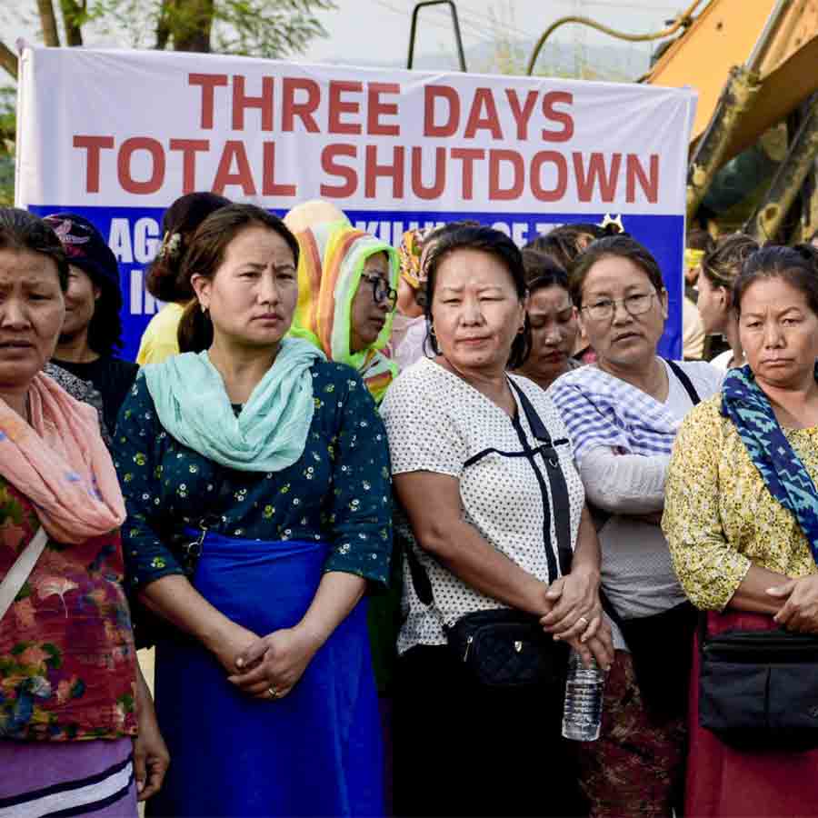 Naga Students Federation held protest, demands justice for two Naga civilians killed in a recent attack dgtl
