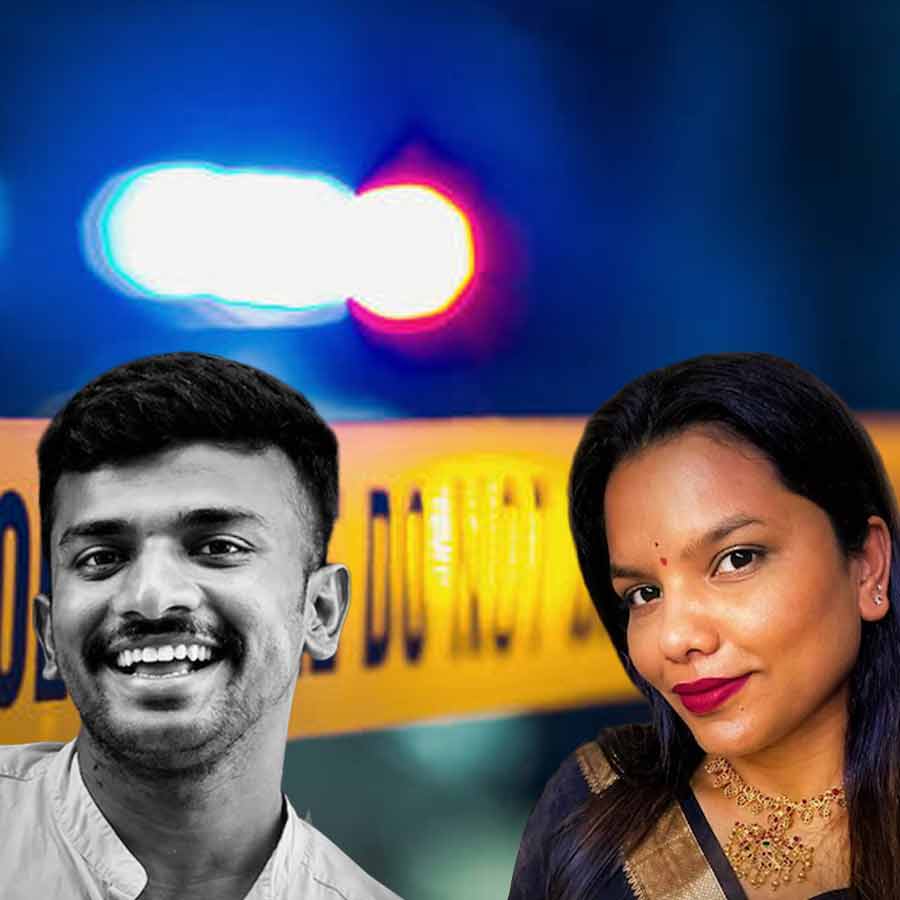 (বাঁ দিকে) কিরণ। তাঁর প্রেমিকা প্রেমা (ডান দিকে)। ছবি: সংগৃহীত।