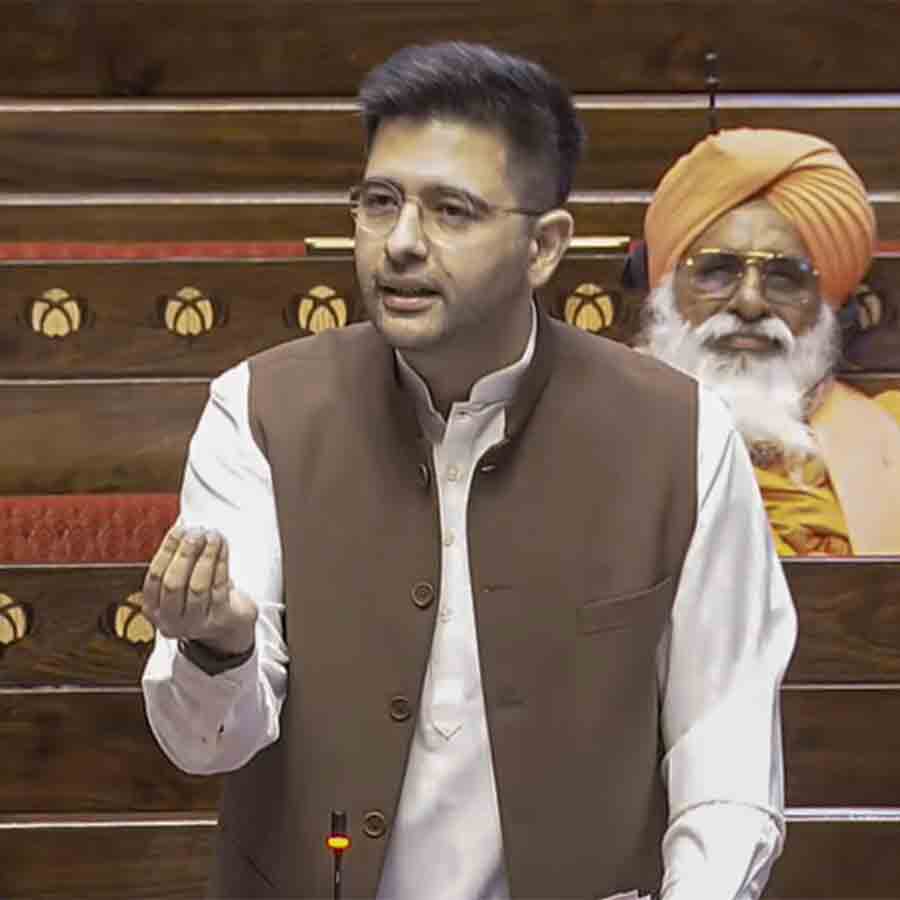 সংসদে রাঘব চড্ঢা।