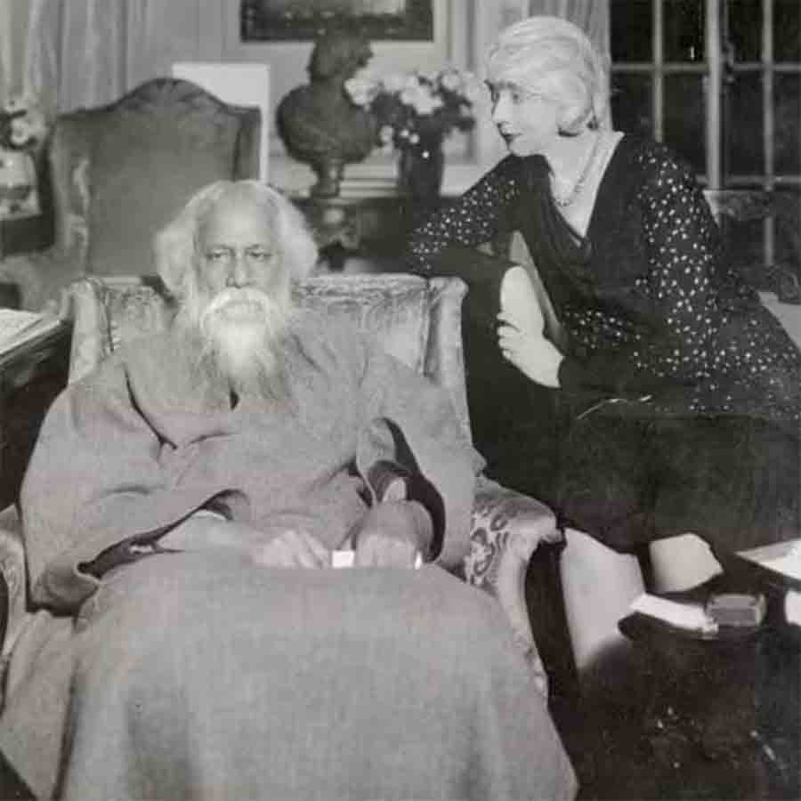 সাহচর্য: রবীন্দ্রনাথ ঠাকুর এবং রুথ সেন্ট ডেনিস।