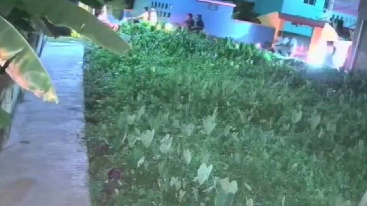 নির্বাচন কমিশনের প্রকাশিত ভিডিয়ো থেকে নেওয়া বাইকবাহিনীর ছবি। 