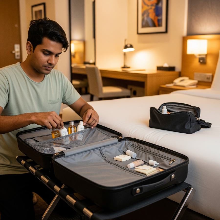 Items you can and cannot bring home from hotel room