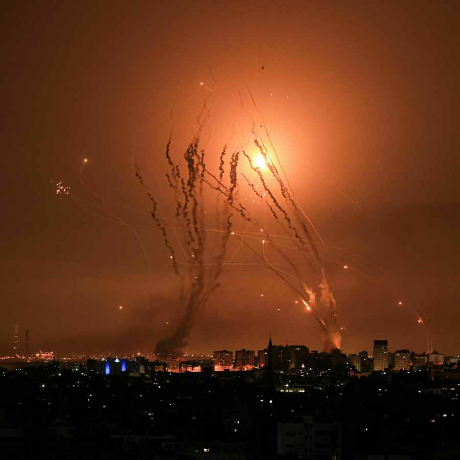 ইজ়রায়েলের ‘আয়রন ডোম’ আকাশ প্রতিরক্ষা ব্যবস্থা। ফাইল চিত্র।