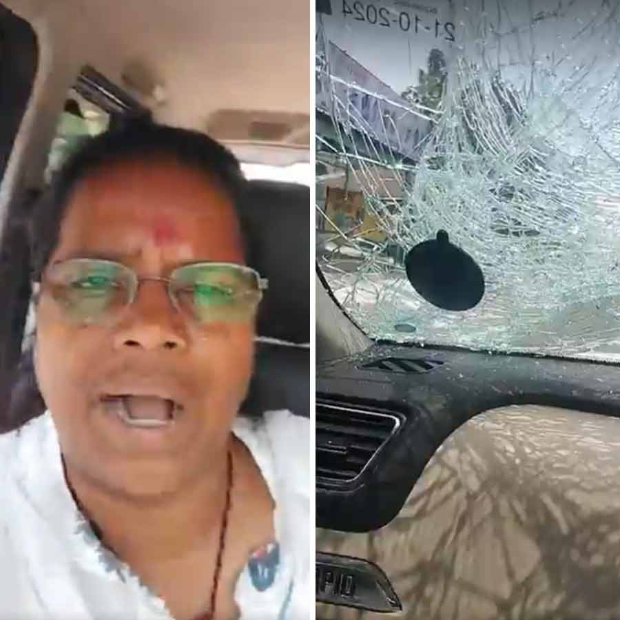 Car of Arambagh TMC MP Mitali Bag allegedly attacked by BJP