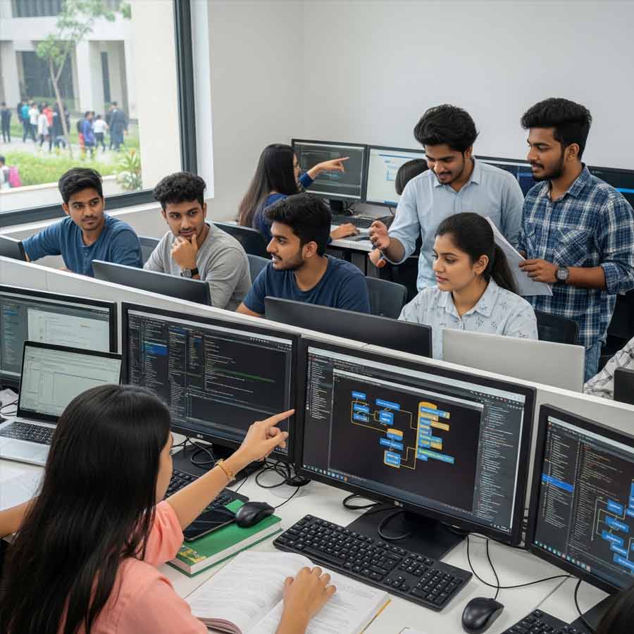 যাদবপুর বিশ্ববিদ্যালয়ে এক মাসের ইন্টার্নশিপ।