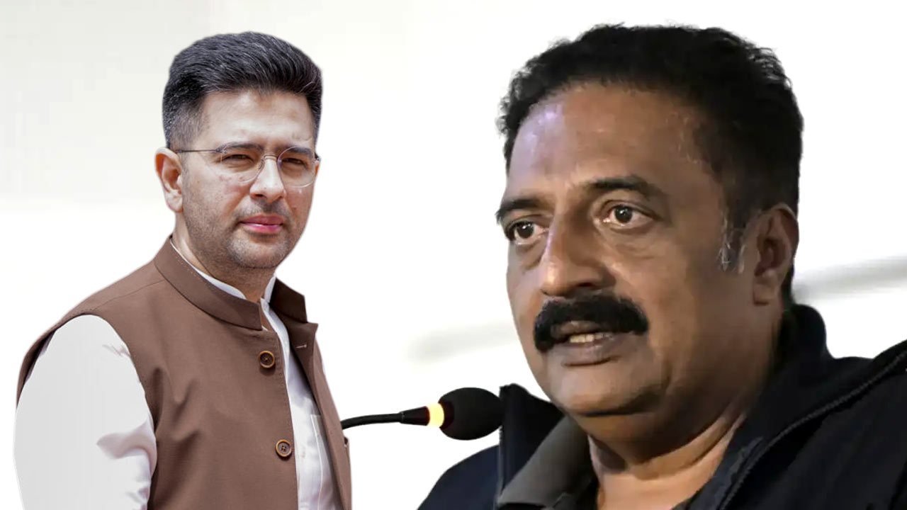 (বাঁ দিকে) রাঘব চড্ঢা (ডান ডিকে) প্রকাশ রাজ।