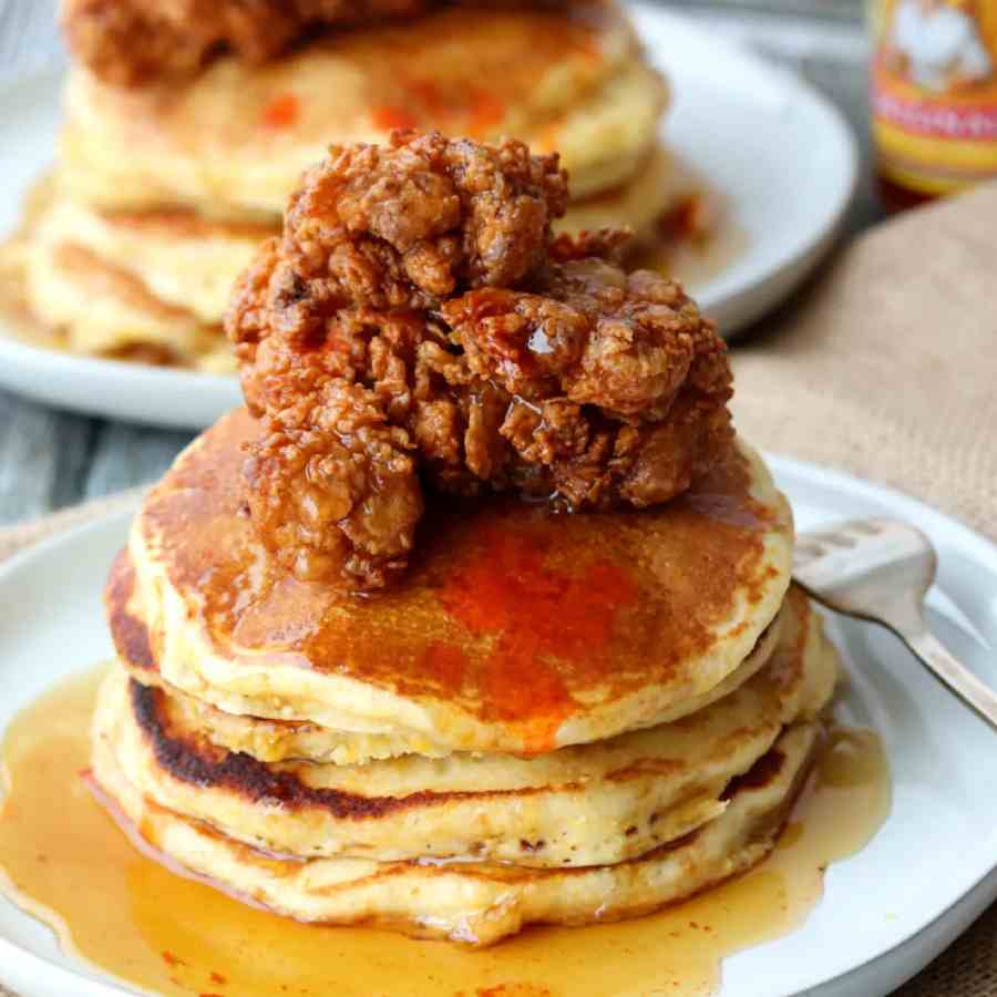 চিকেন প্যানকেক।