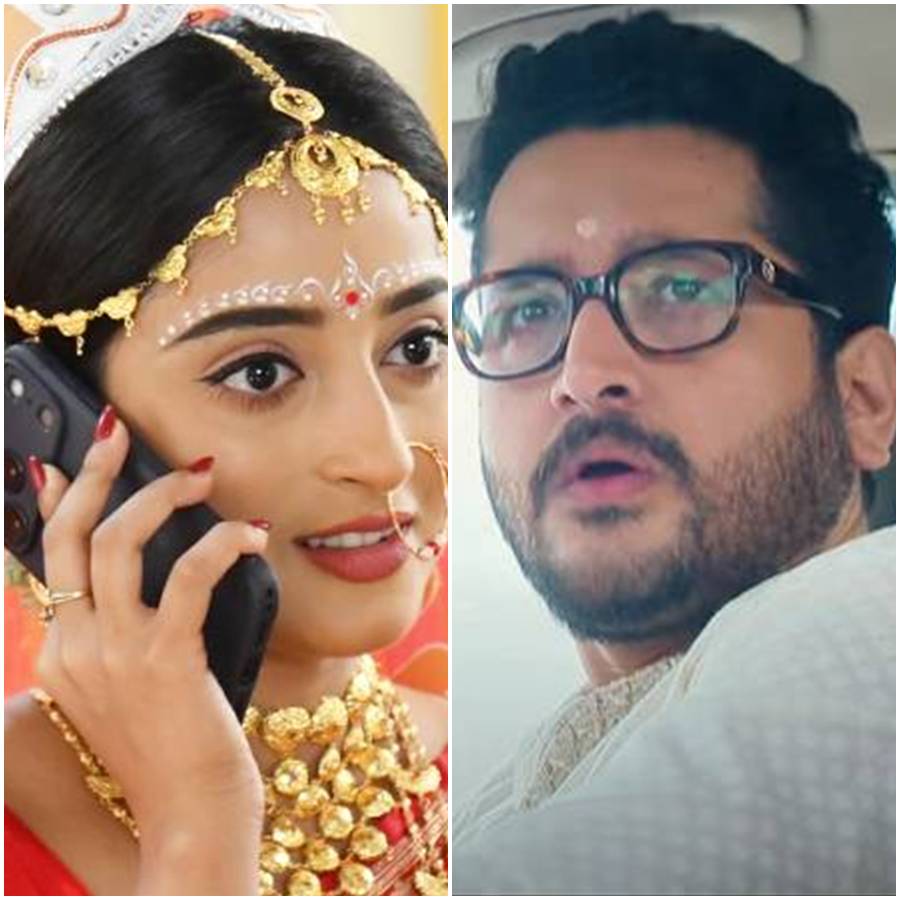 ‘কমলা নিবাস’ ধারাবাহিকে দেবাদৃতা বসু, পরমব্রত চট্টোপাধ্যায়।