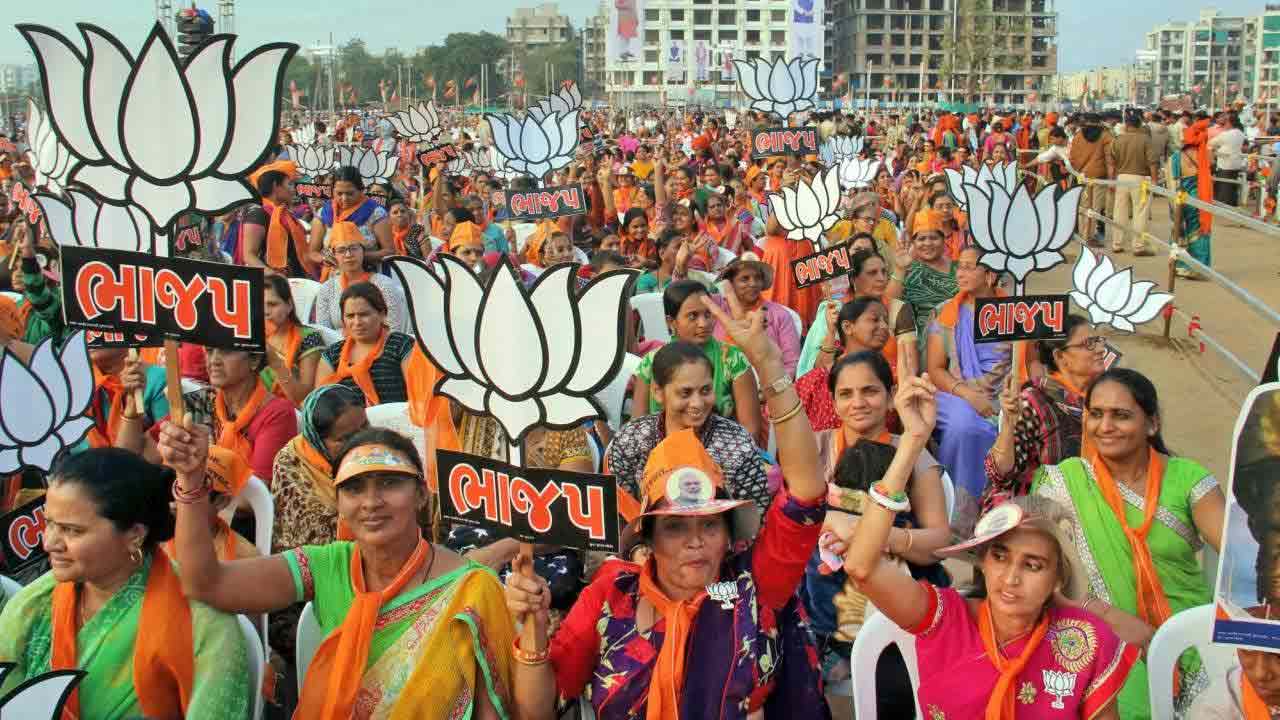 The BJP secured a massive victory in the Gujarat local body elections
