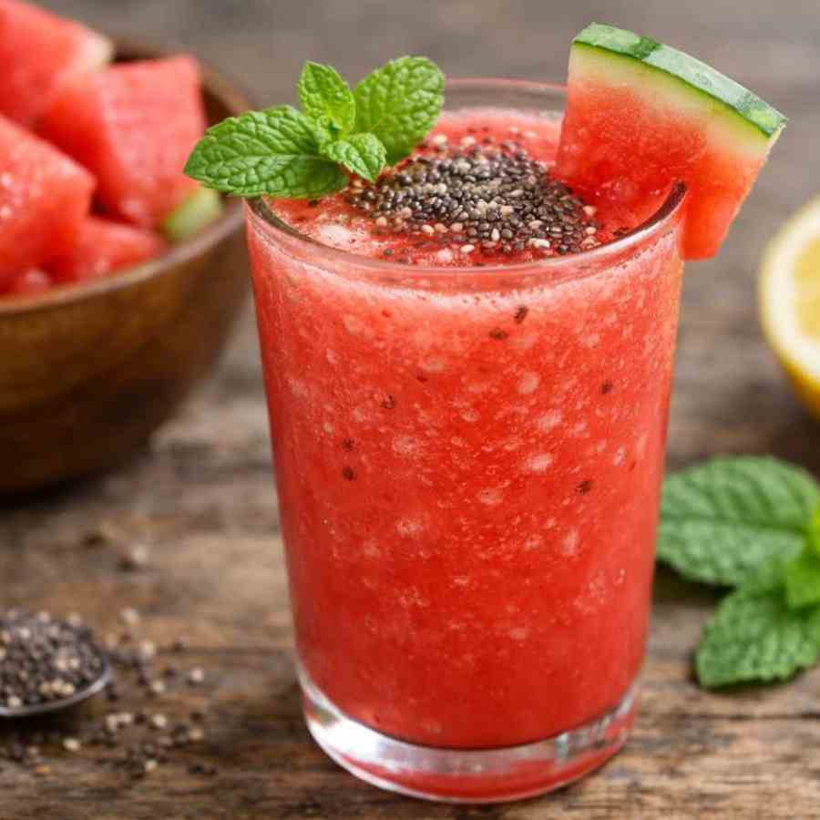 তরমুজ-ডাবের শরবত।