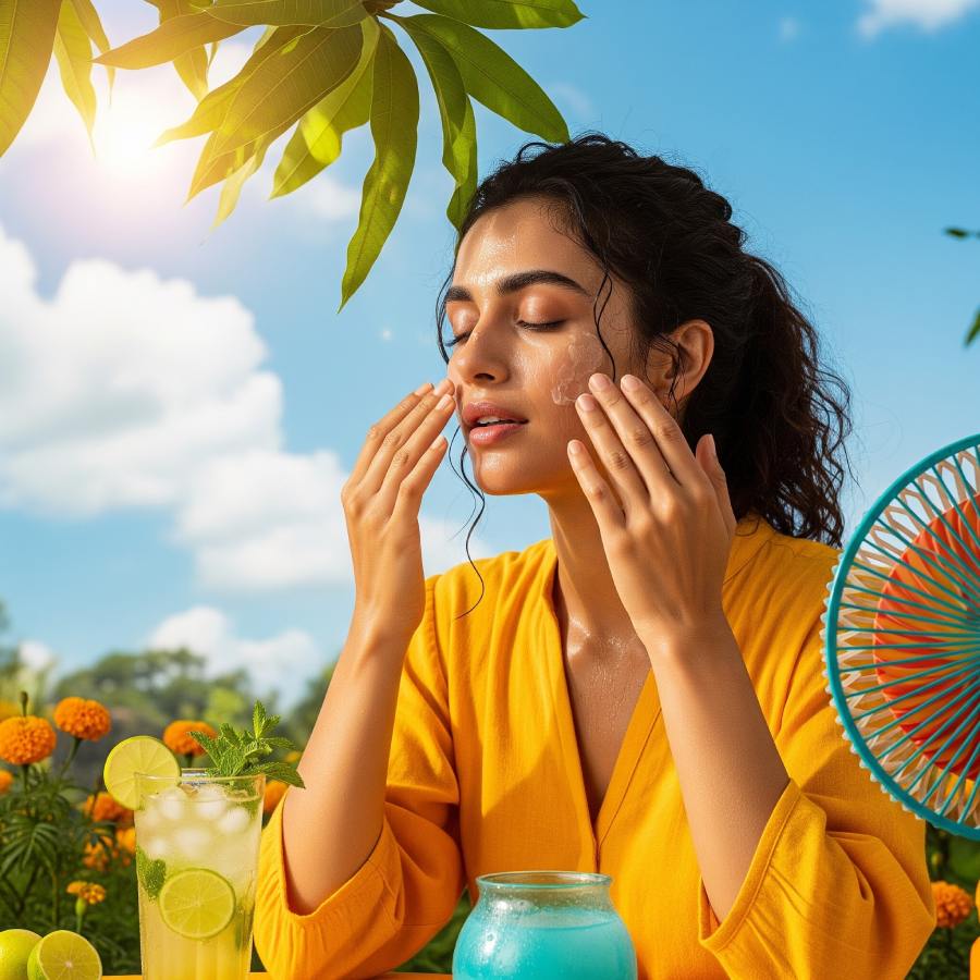 গরমে ত্বকের পরিচর্যা করার নিয়ম।