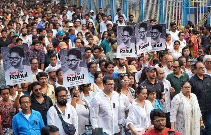 রাহুলের জন্য পদযাত্রা। 