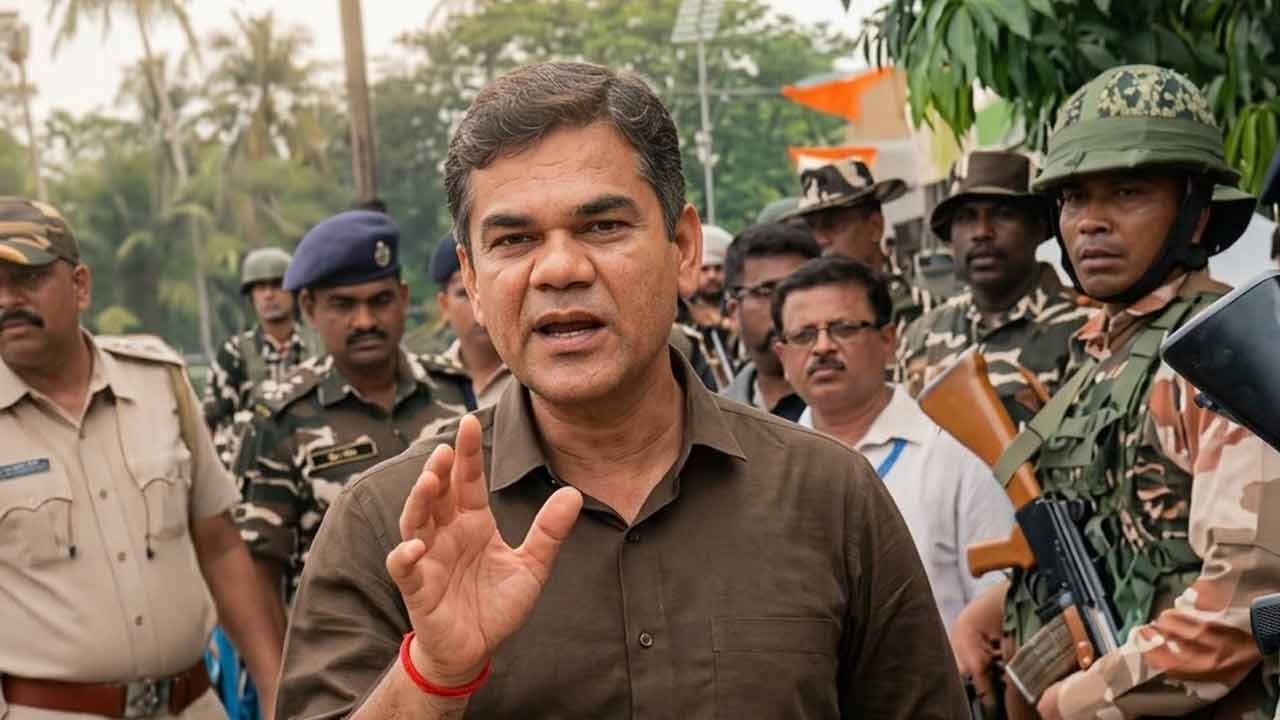 ভোটের দিন সকাল থেকে নিজের মেজাজেই রাজ্যে চষে বেড়াচ্ছেন তিনি। তাঁর কনভয় শিরাকোল হয়ে সোজা চলে যায় ডায়মন্ড হারবার স্টেশনের কাছে সিআরপিএফের অস্থায়ী ক্যাম্পে। ভোটের আগের দিনও, অর্থাৎ মঙ্গলবার দিনভর তিনি নিজের এলাকায় কেন্দ্রীয় বাহিনী নিয়ে ঘুরে বেড়িয়েছেন, পরিস্থিতি খতিয়ে দেখেছেন।