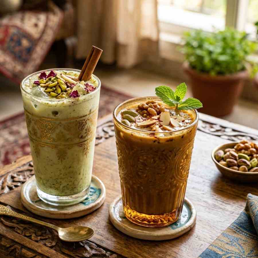 পেস্তা কুলার, আখরোটের শরবত।