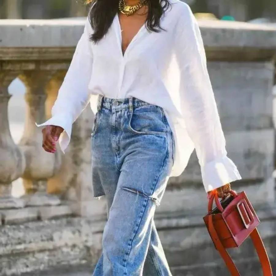 how to style a oversized shirt so that it does not make you look bigger in size dgtl