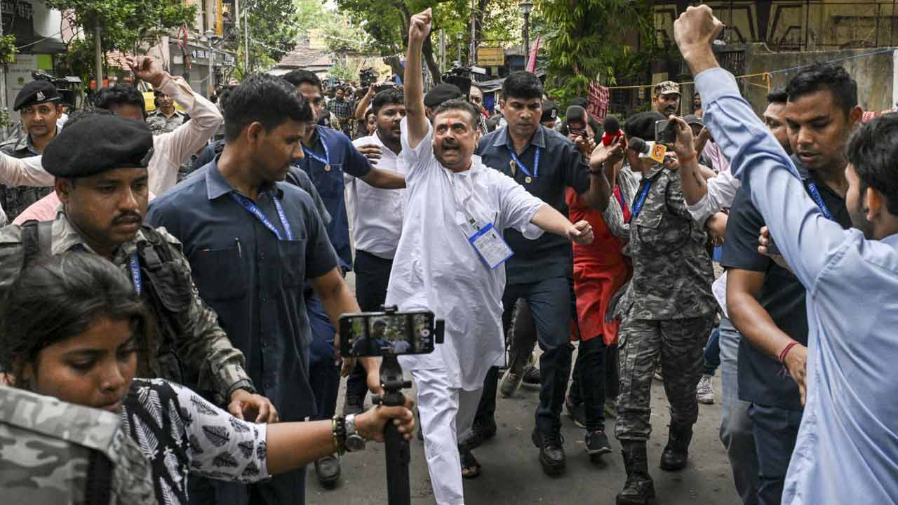 BJP Suvendu Adhikari raced from one end of Bhabanipur to the other during the election days