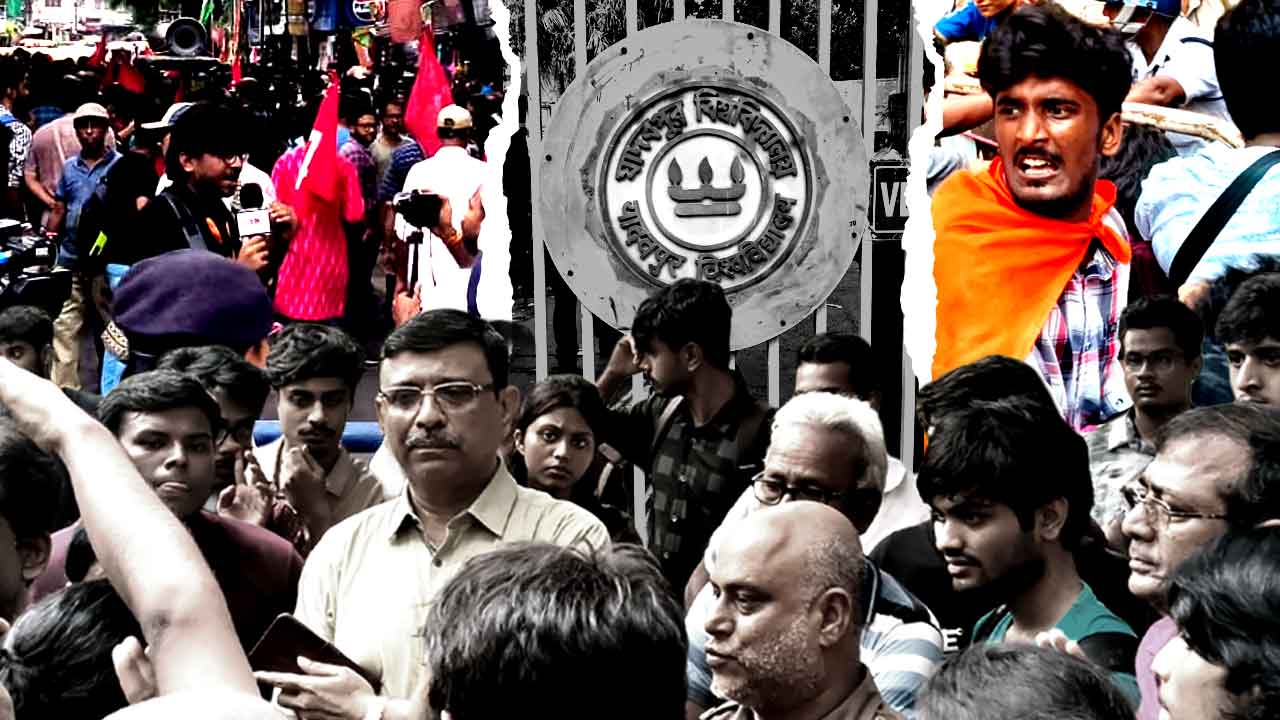 जादवपुर विश्वविद्यालय में आधी रात को भारी हंगामा: प्रशासन पर लापरवाही के आरोप