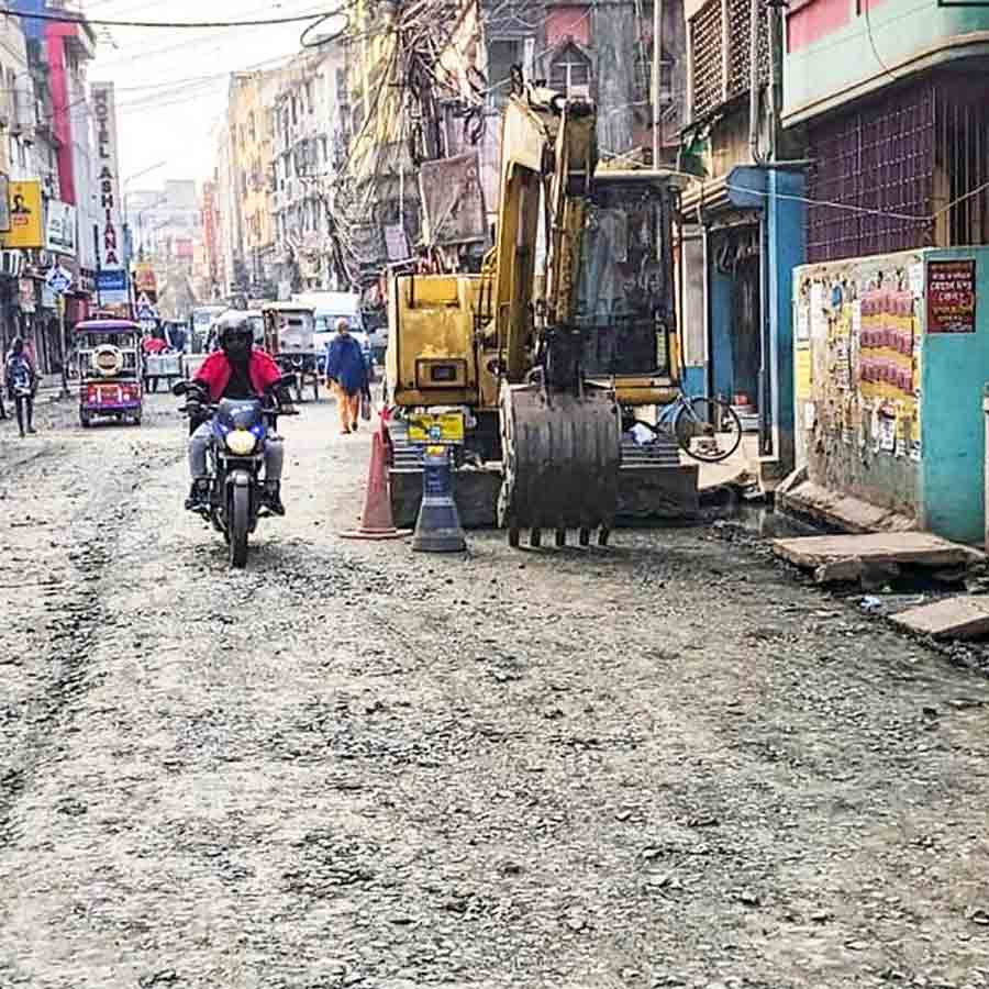 Road and drainage renovations have finally begun in Dumdum Municipality area
