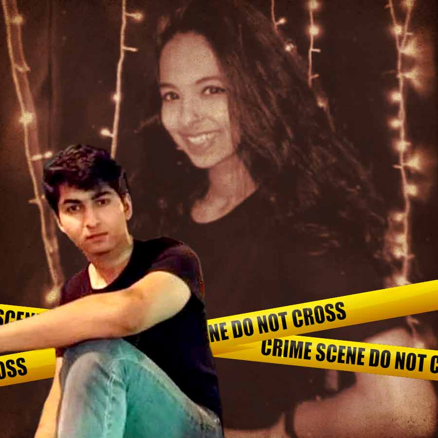 (বাঁ দিকে) শ্রী জোগধঙ্কর, জাহ্নবীর (ডান দিকে) প্রেমিক। গ্রাফিক: আনন্দবাজার ডট কম ডেস্ক।