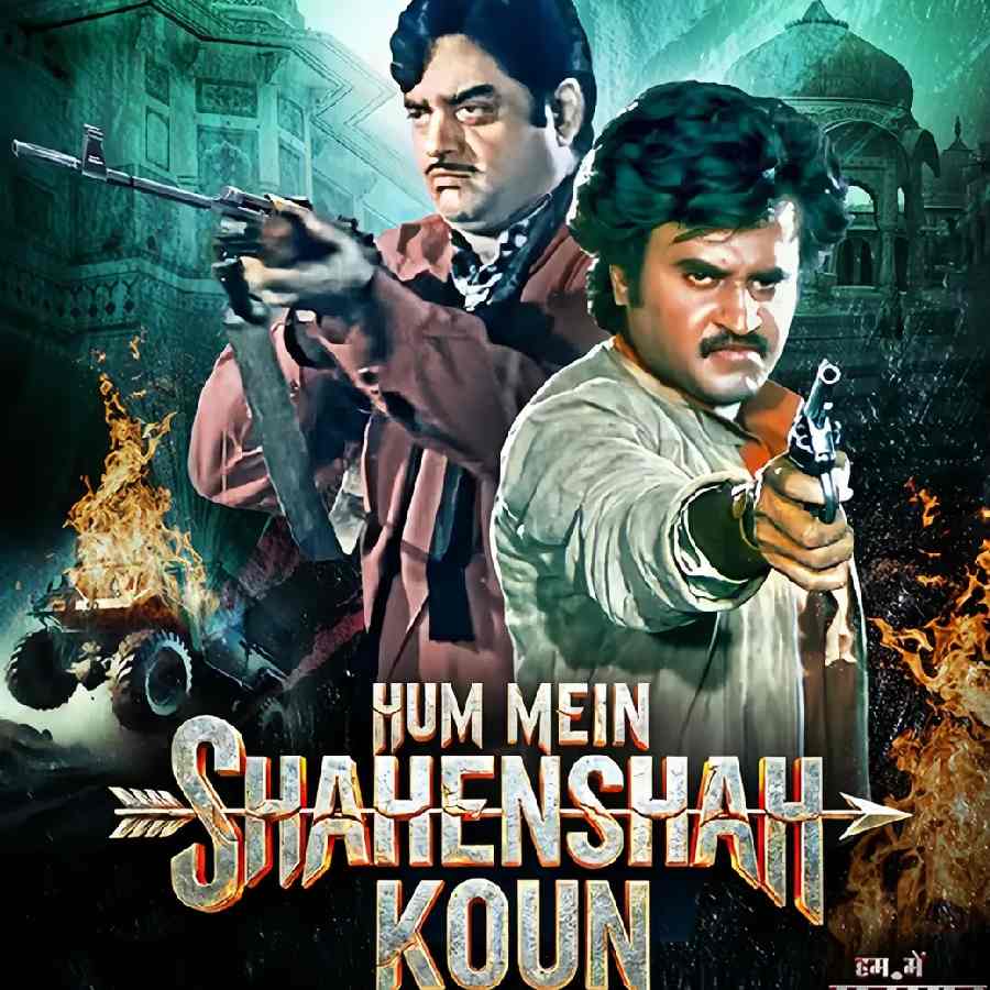 ‘হম মে শাহেনশা কৌন’ ছবিতে শত্রুঘ্ন সিন্হা, হেমা মালিনী, অনিতা রাজ, প্রেম চোপড়া, শরদ সাক্সেনার মতো বলি তারকাদের পাশাপাশি দক্ষিণের জনপ্রিয় তারকা রজনীকান্তও এই ছবিতে অভিনয় করেছিলেন।