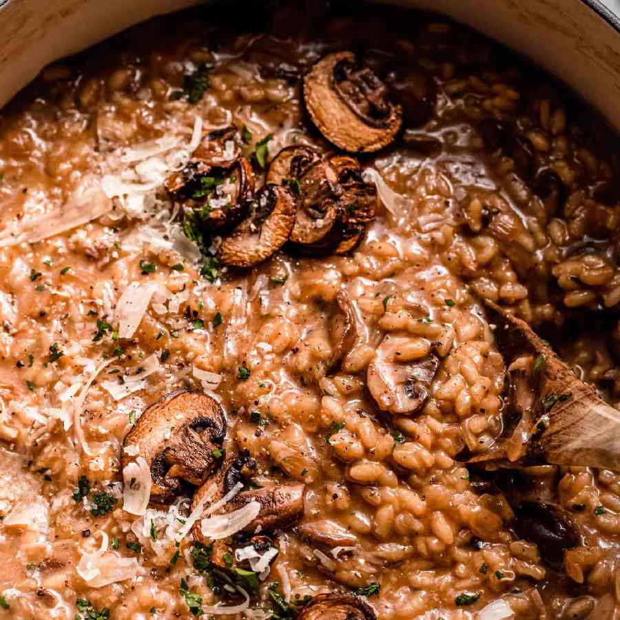 মাশরুম রিসোটো।