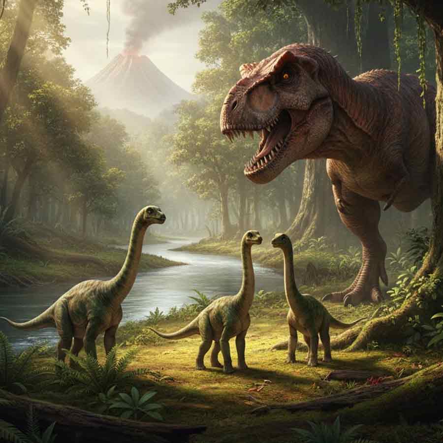 Infant sauropod dinosaurs were the primary source of food for predators in Jurassic period dgtl