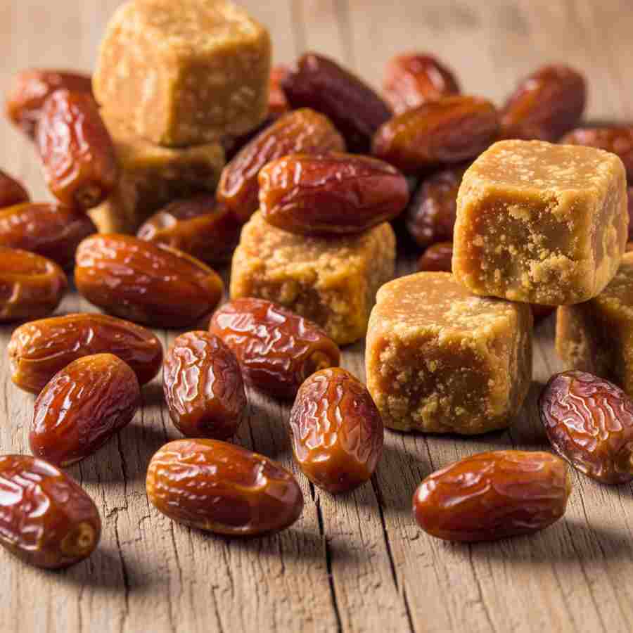 Dates and jaggery compared as natural sweeteners for everyday diets