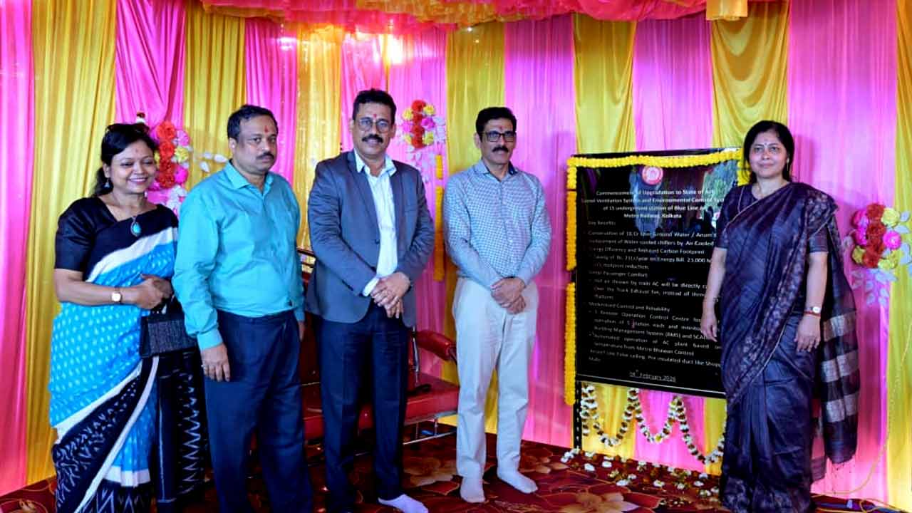 Modernization of the tunnel ventilation and environmental control system has begun at Blue Line kolkata metro stations