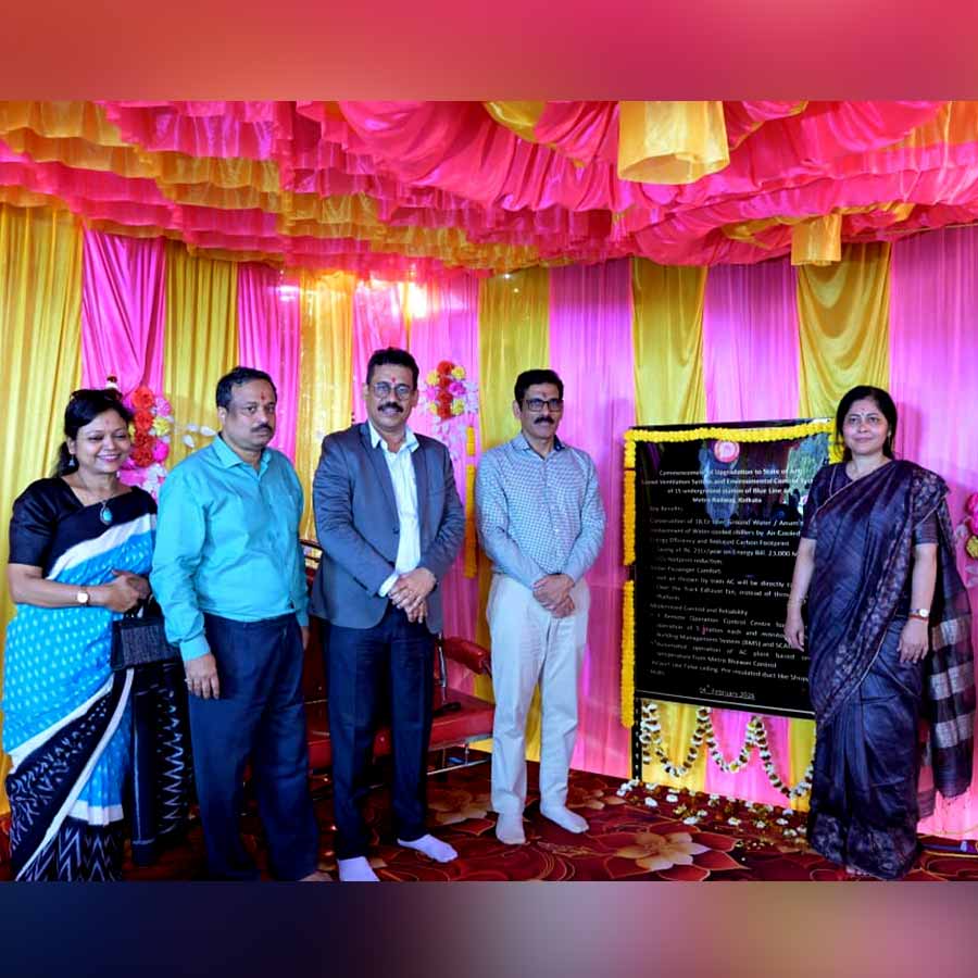 Modernization of the tunnel ventilation and environmental control system has begun at Blue Line kolkata metro stations