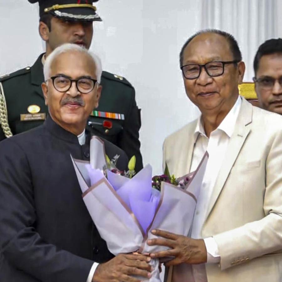 BJP MLA Yumnam Khemchand Singh became the 13th Chief Minister of Manipur dgtl