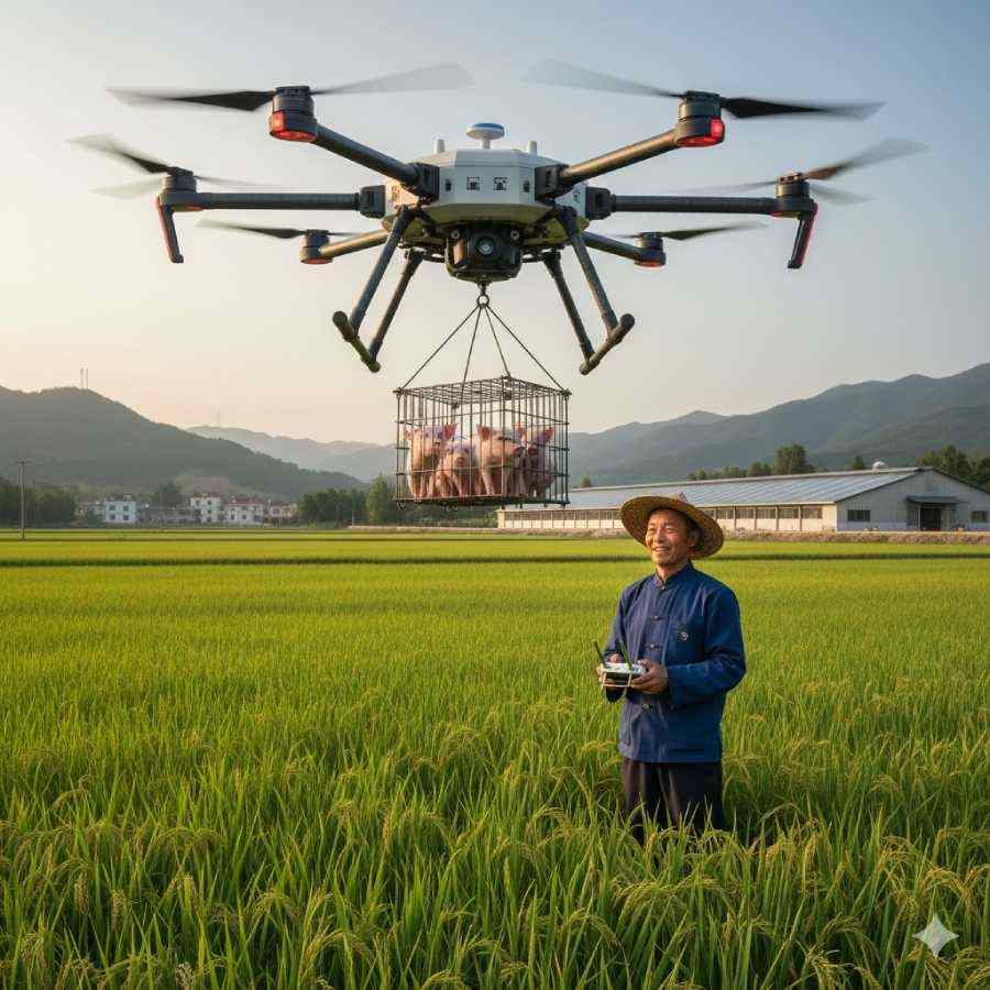 10-hour blackout in a village after a pig-carrying drone flying crashed into high-voltage power lines dgtl