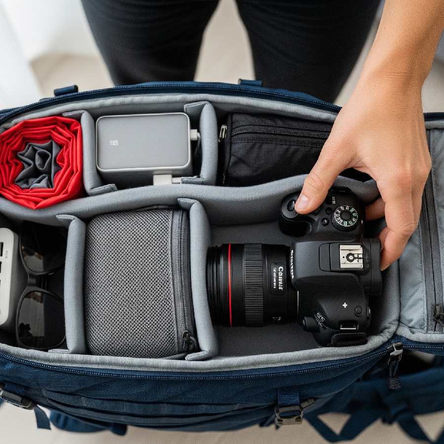 How to pack your camera on your backpack safely dgtl