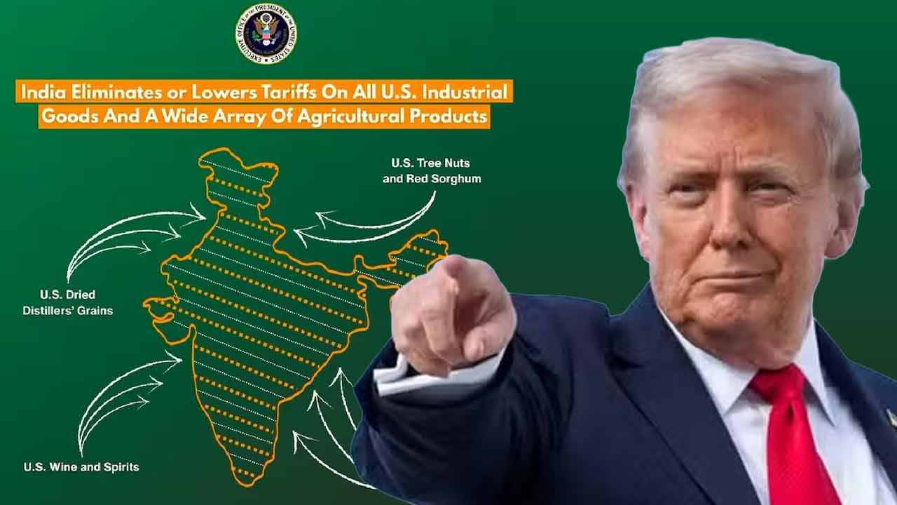 ডোনাল্ড ট্রাম্প প্রশাসনের প্রকাশিত ভারতের মানচিত্র।