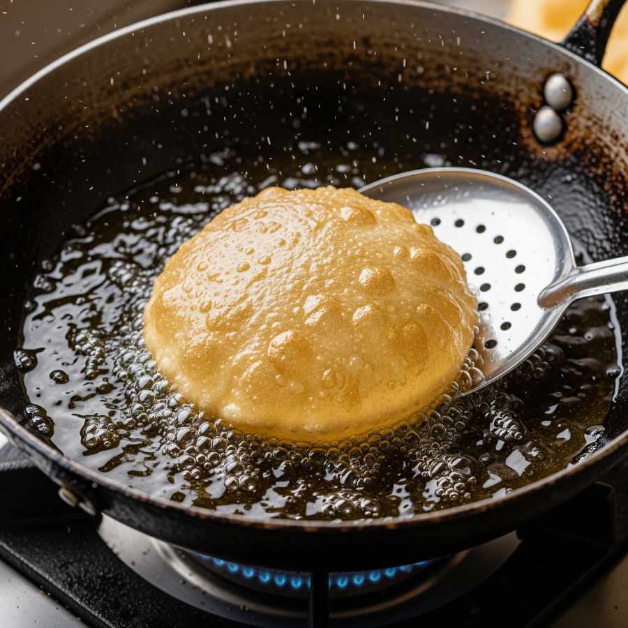 গরম তেলে নুন মেশালে কী হয়?