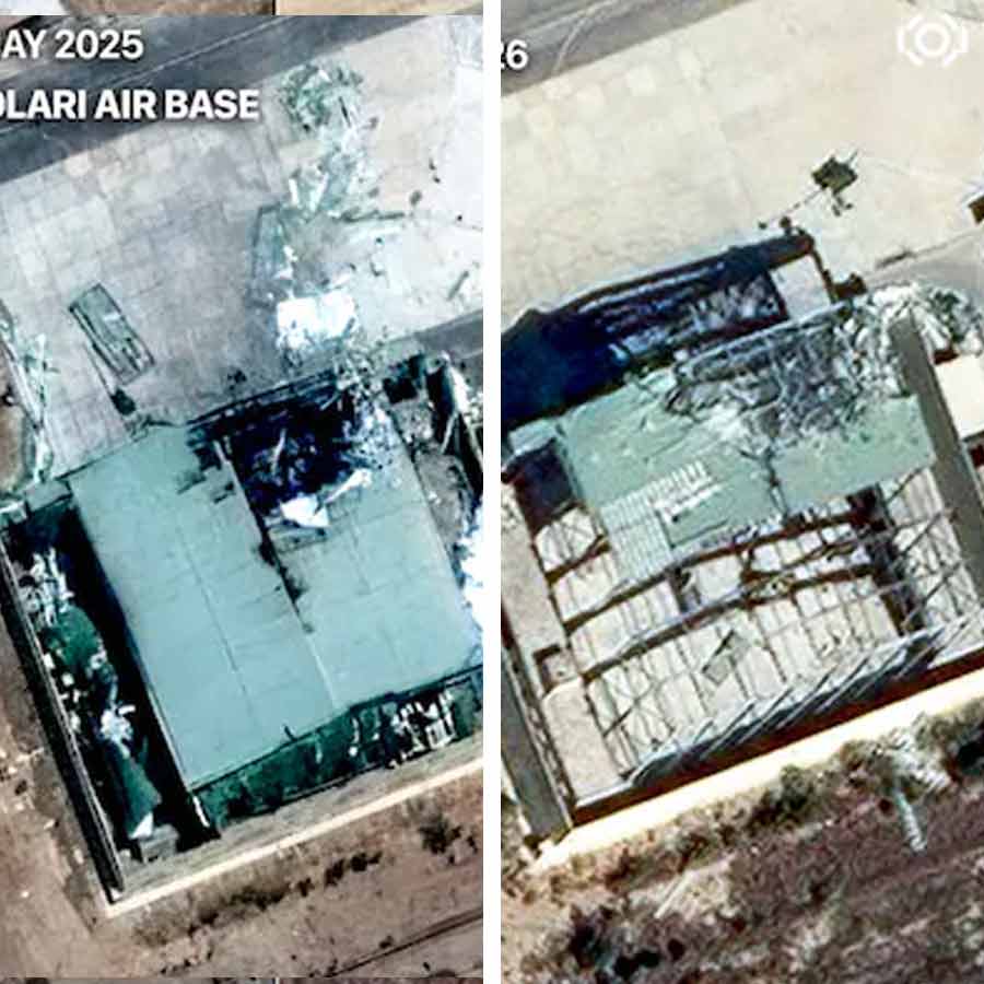 Pakistan airbase Bholari that destroyed by IAF, Reconstruction work captured by satellite image dgtl
