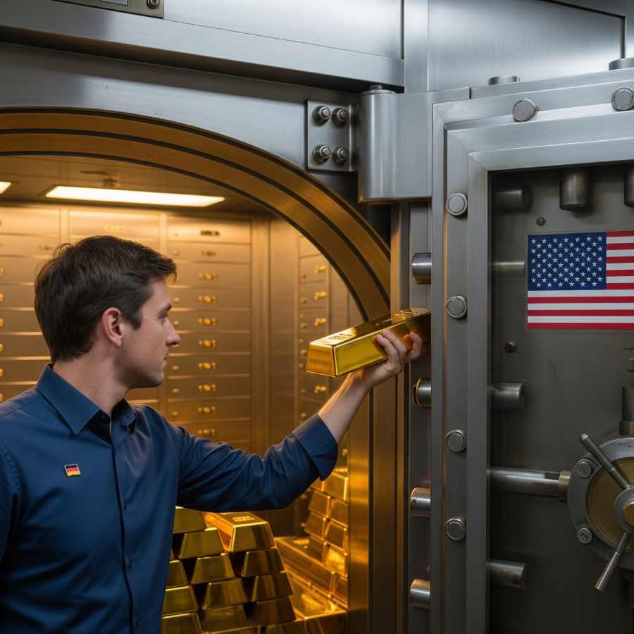 Is Germany repatriate around 1,200 tonnes gold from Federal Reserve vault of US