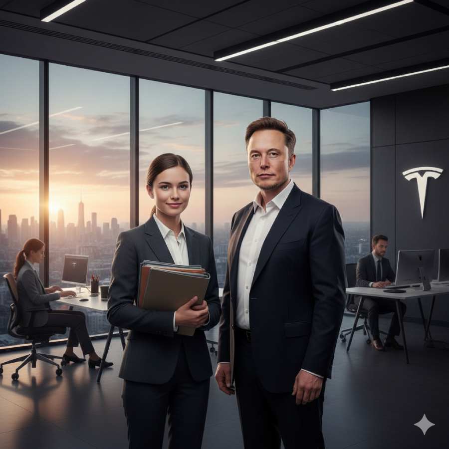 Elon Musk and Mary Beth Brown