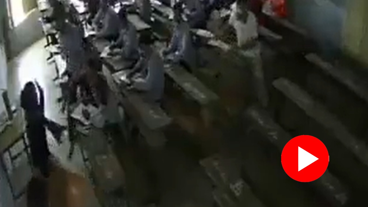 Video shows class 12 student does bizarre thing after teacher asked him the reason for being late for exam