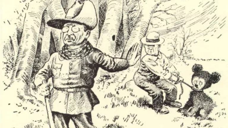 ওয়াশিংটন পোস্টে প্রকাশিত কার্টুনে ভালুকছানার ছবি। 