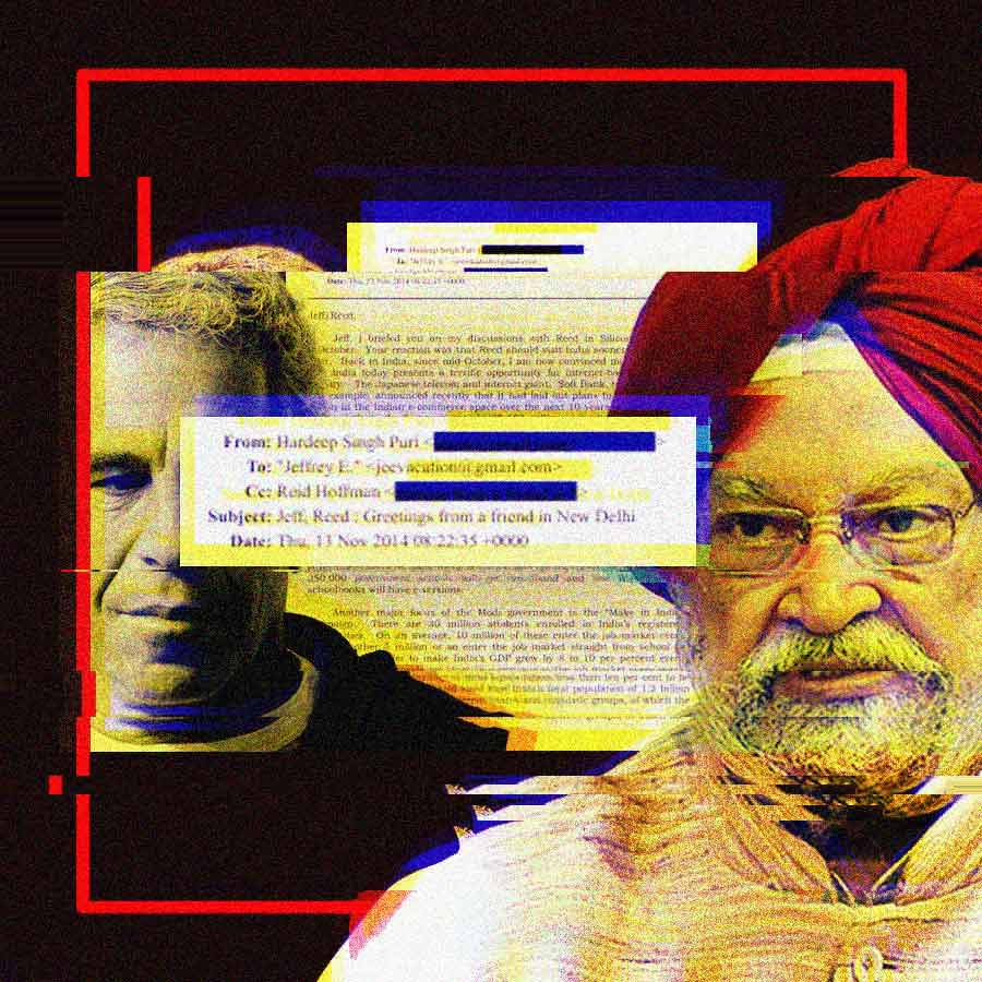 কেন্দ্রীয় হরদীপ সিংহ পুরীর ইমেল ঘিরে তোলপাড়। গ্রাফিক: আনন্দবাজার ডট কম।