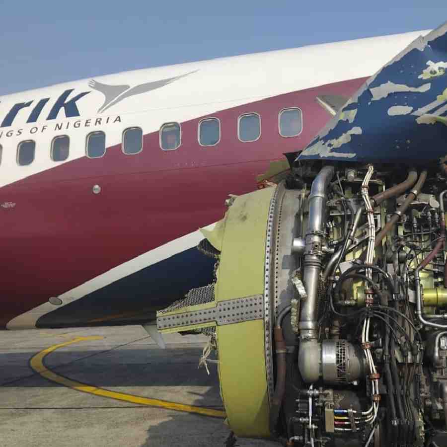Engine exploded in mid air of Nigerian flight dgtl