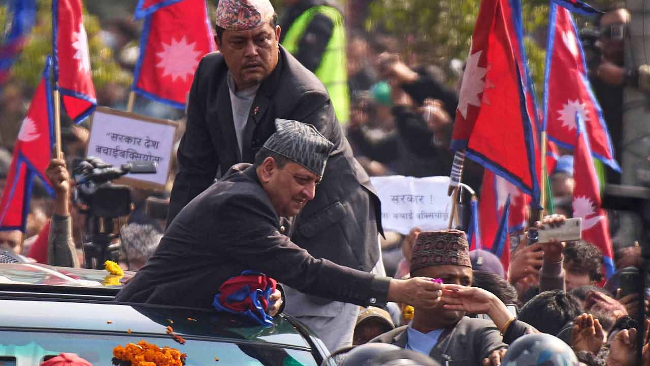 ক্ষমতাচ্যুত রাজা জ্ঞানেন্দ্র।