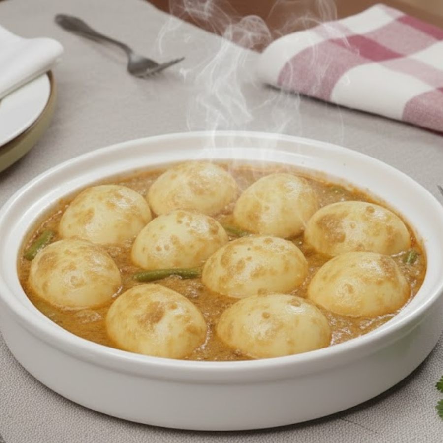 দই দিয়ে ডিমের রোস্ট।