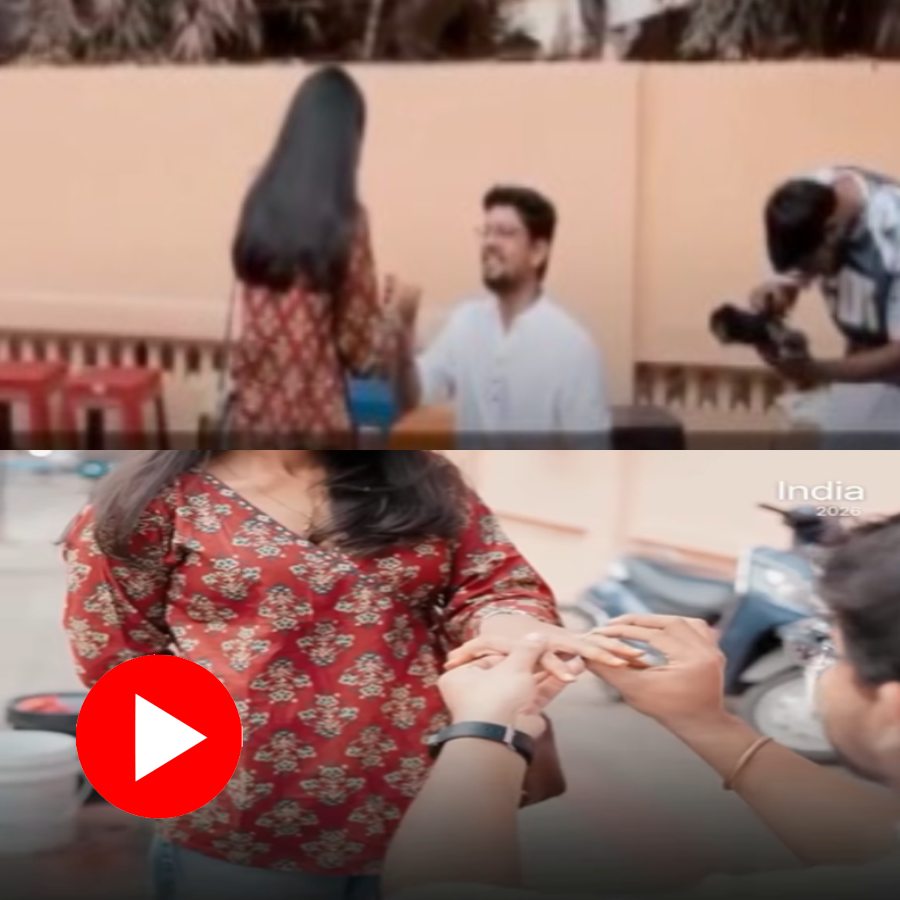 Video shows man proposes girlfriend with pani puri, internet reacts