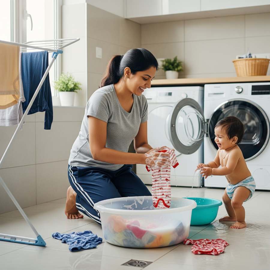 শিশুদের কাপড় ধোওয়ার সময় কী মাথায় রাখবেন বাবা-মায়েরা?