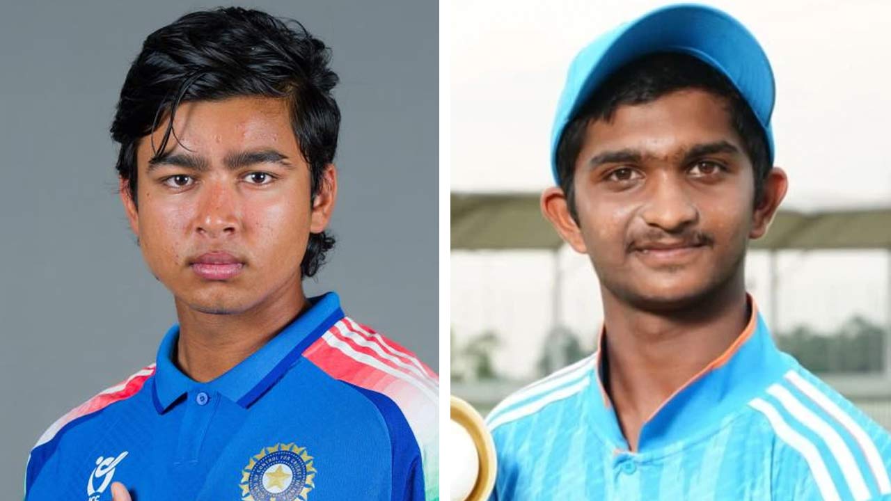 (বাঁ দিকে) বৈভব সূর্যবংশী। অভিজ্ঞান কুন্ডু (ডান দিকে)।