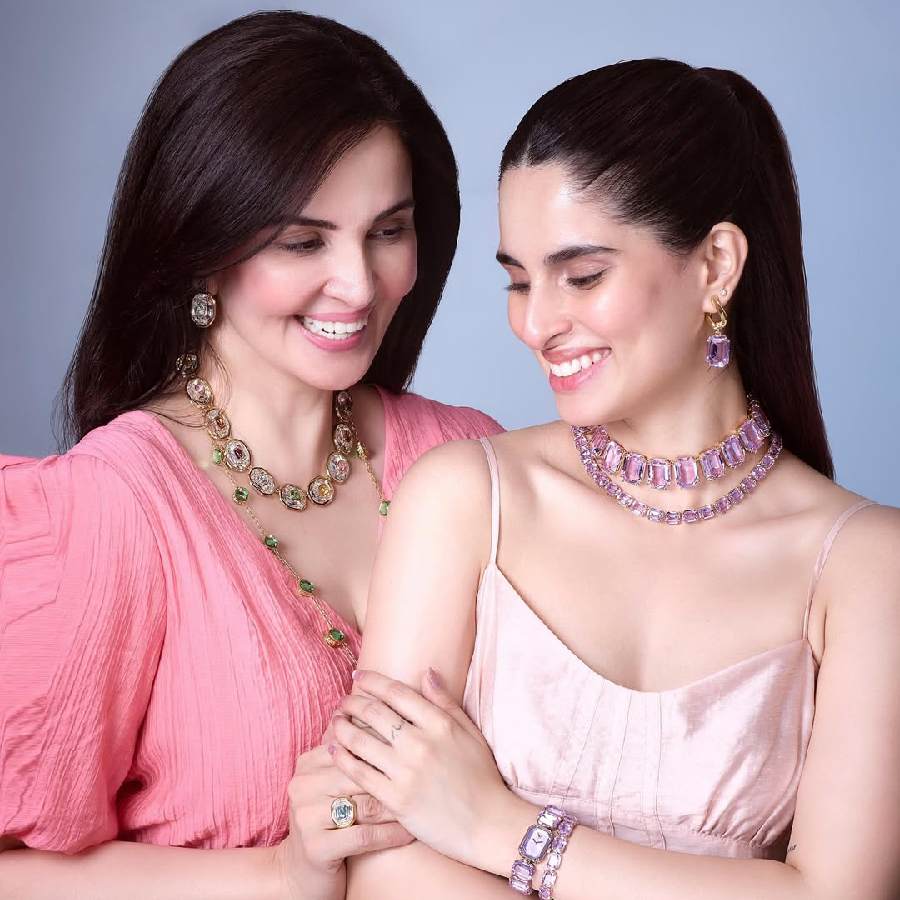 Rukhsar Rehman with her daughter Aisha Ahmed